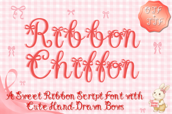 Ribbon Chiffon Font